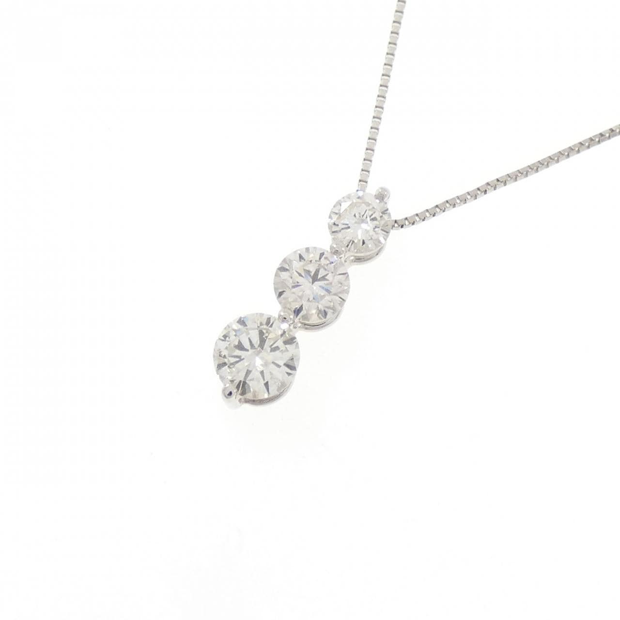 PT900/PT850 ダイヤモンド ネックレス 0.72CT