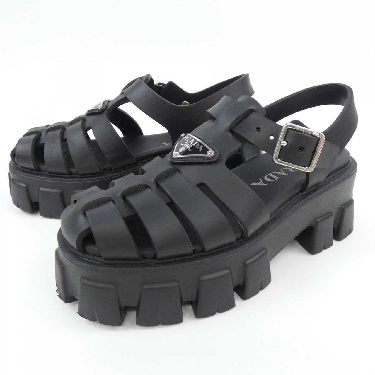 プラダ PRADA トライアングルロゴ モノリス 1X853M フォームラバー サンダル