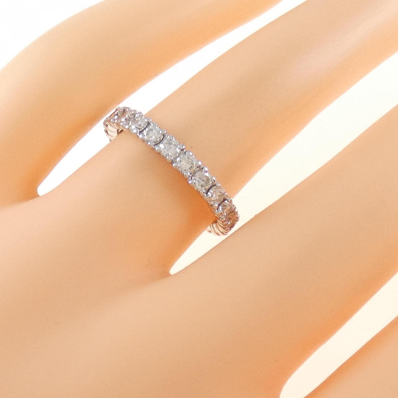K18WG ダイヤモンド リング 1.01CT