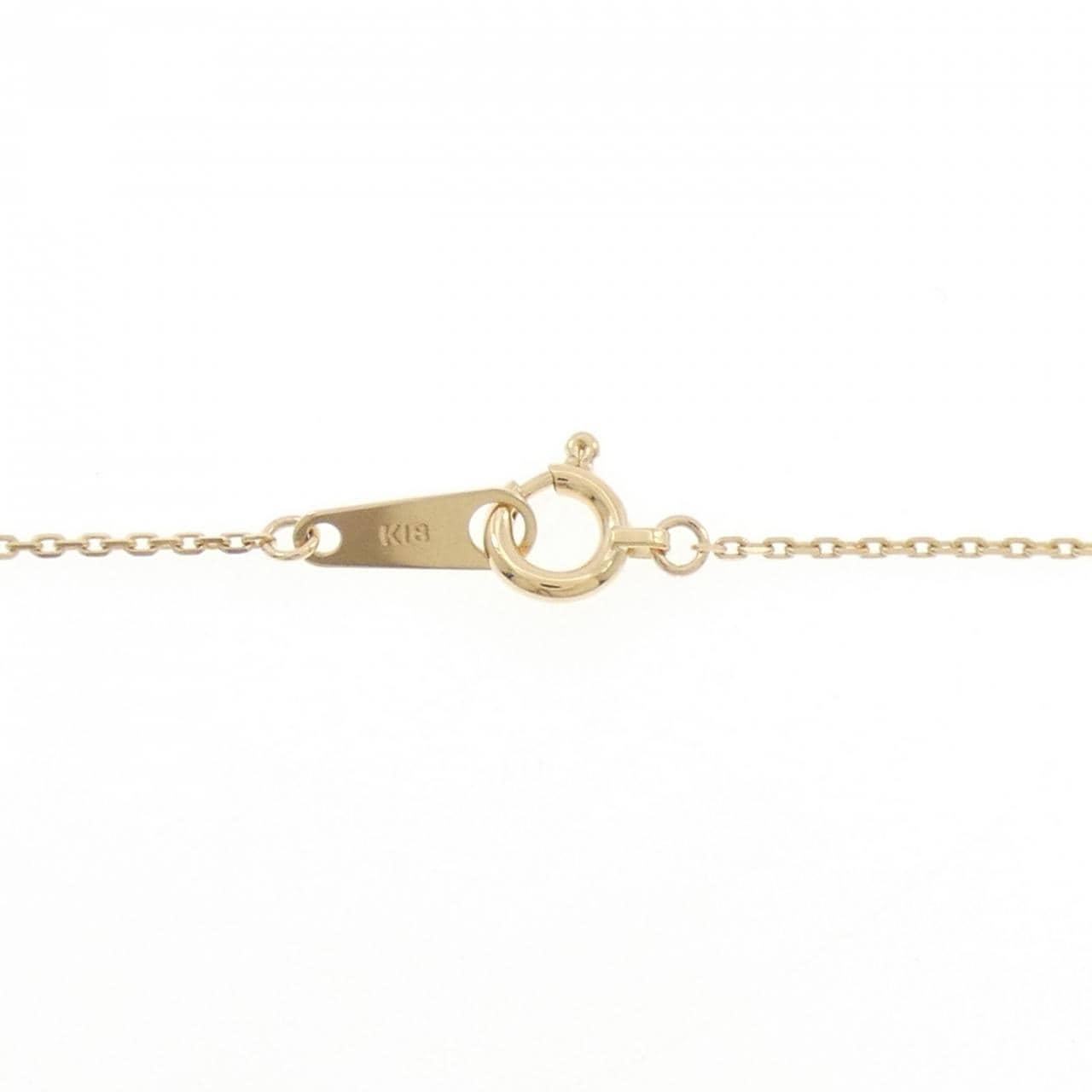 K18YG ガーネット ネックレス