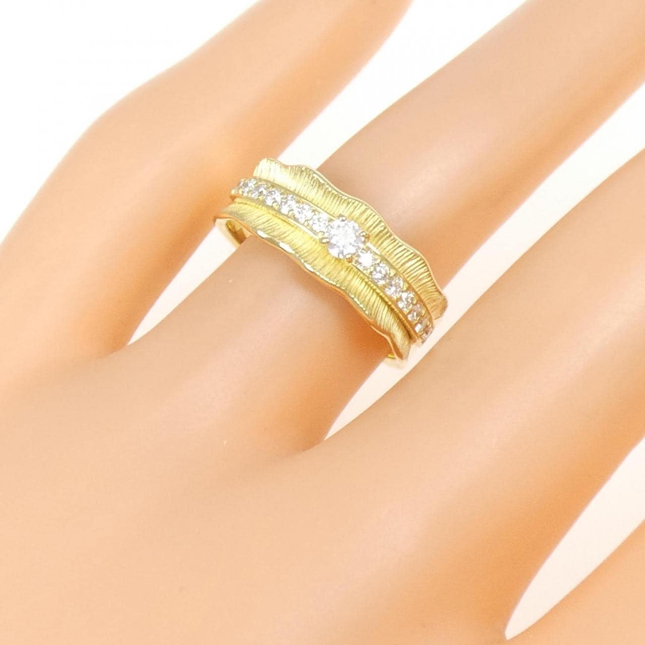 K18YG ダイヤモンド リング 0.30CT