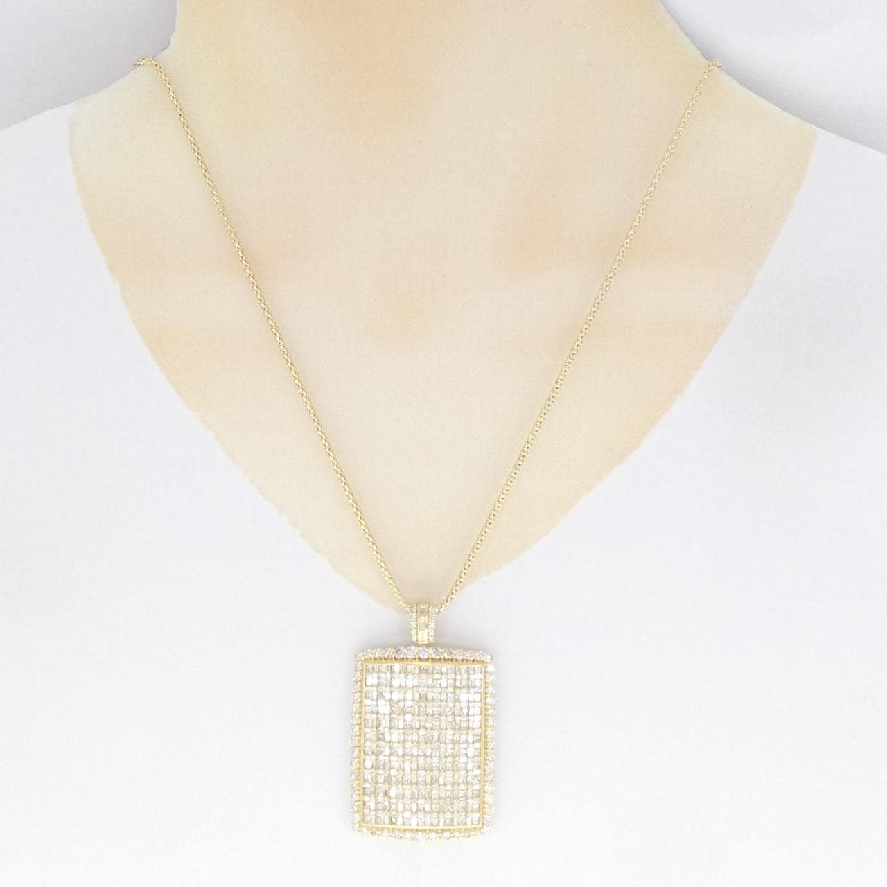 【新品】K18YG ダイヤモンド ネックレス 10.00CT