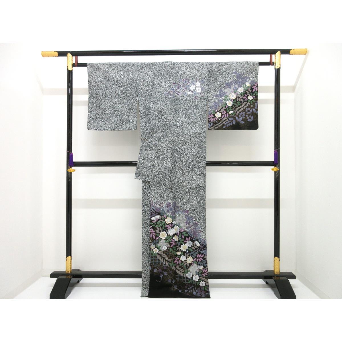 化繊　単衣　訪問着