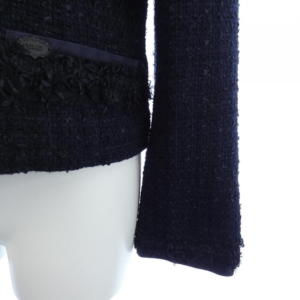 フォクシーブティック FOXEY BOUTIQUE ノーカラージャケット