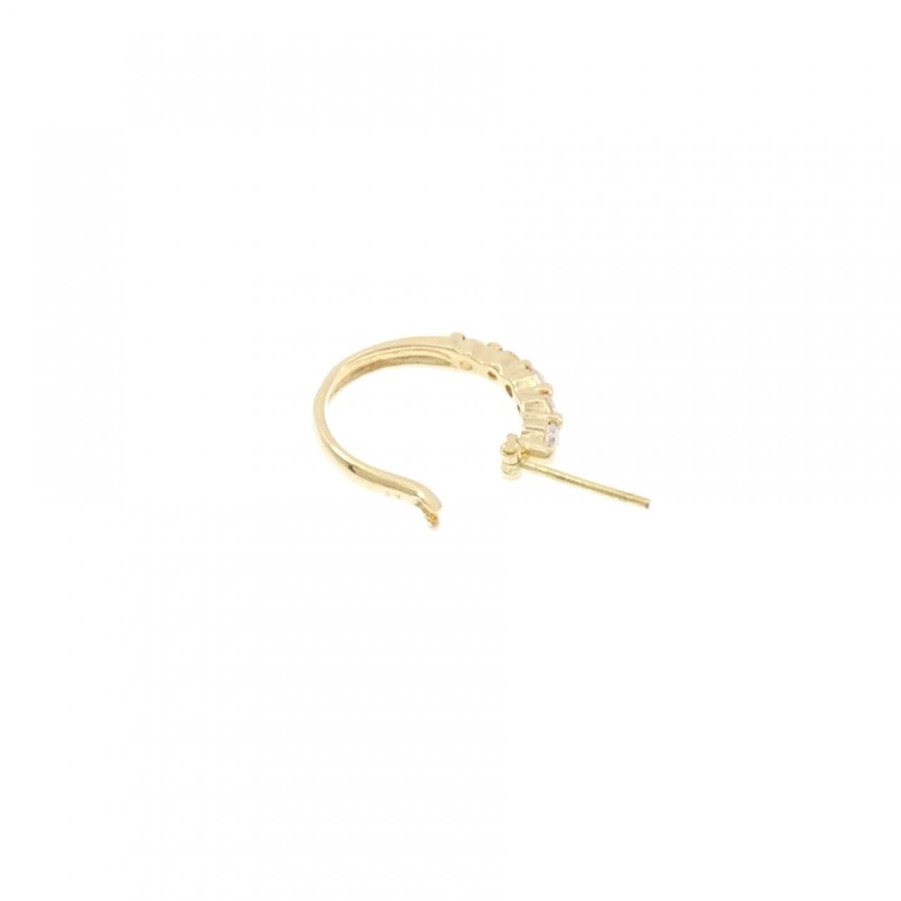 K18YG ダイヤモンド ピアス 0.10CT 片耳