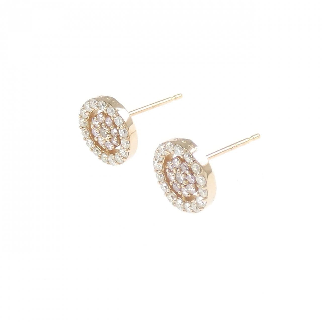 K18PG ダイヤモンド ピアス 0.40CT