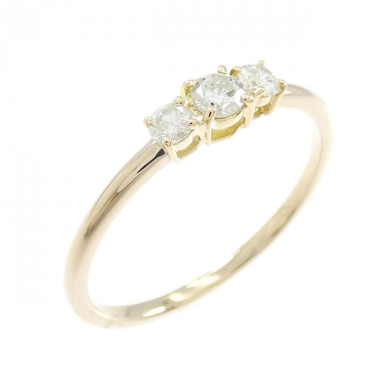 K18YG ダイヤモンド リング 0.325CT