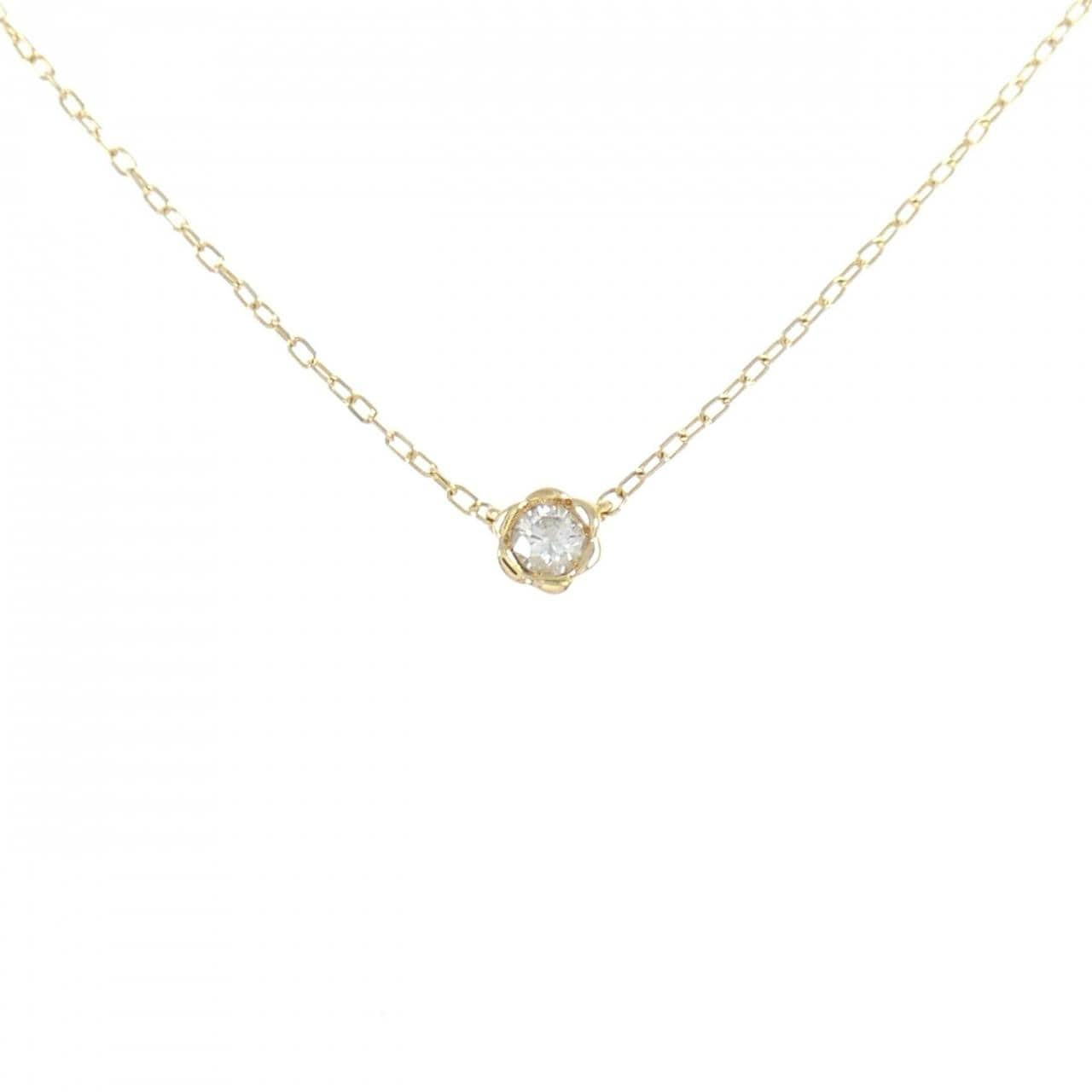 K18YG ダイヤモンド ネックレス 0.06CT