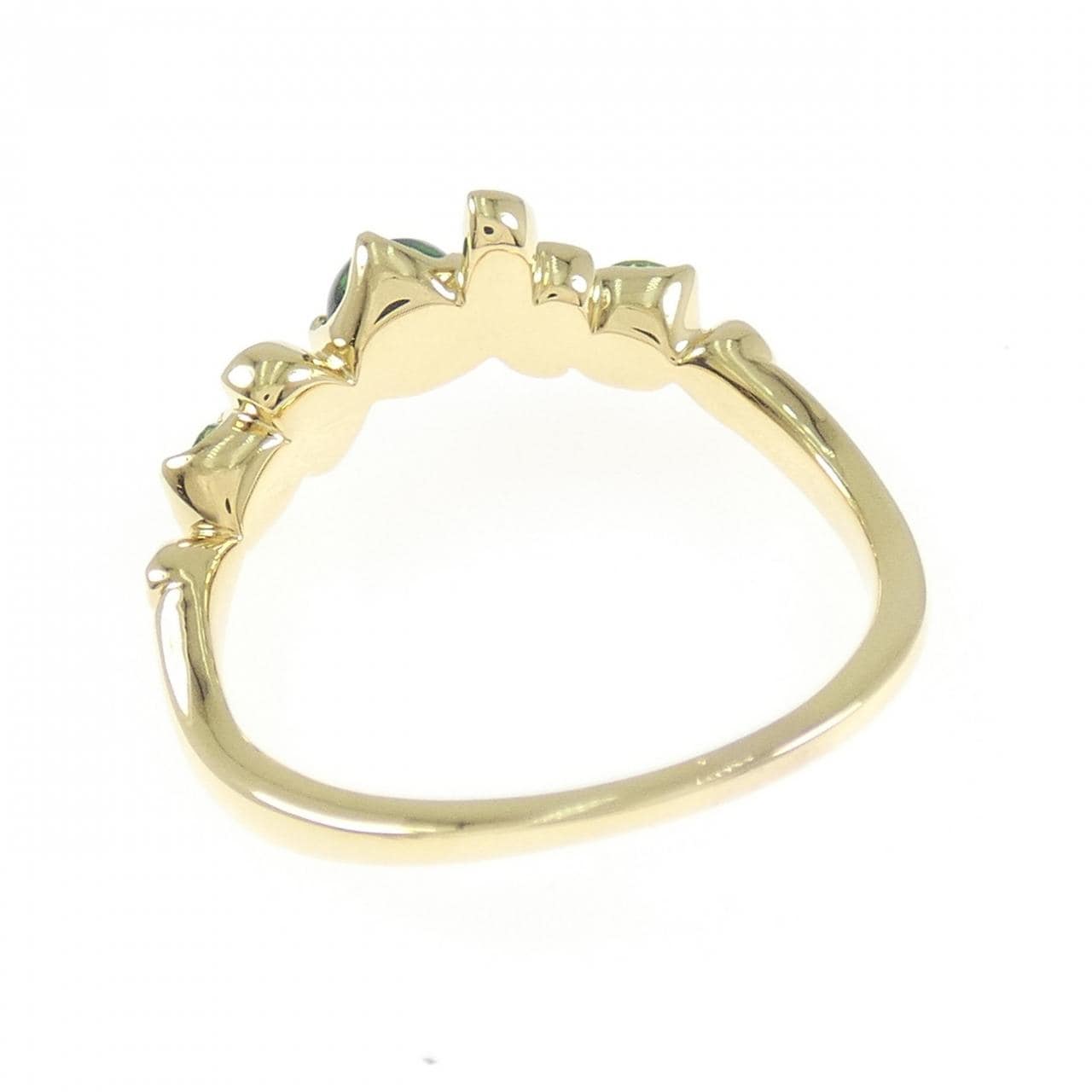 K18YG カラーストーン リング