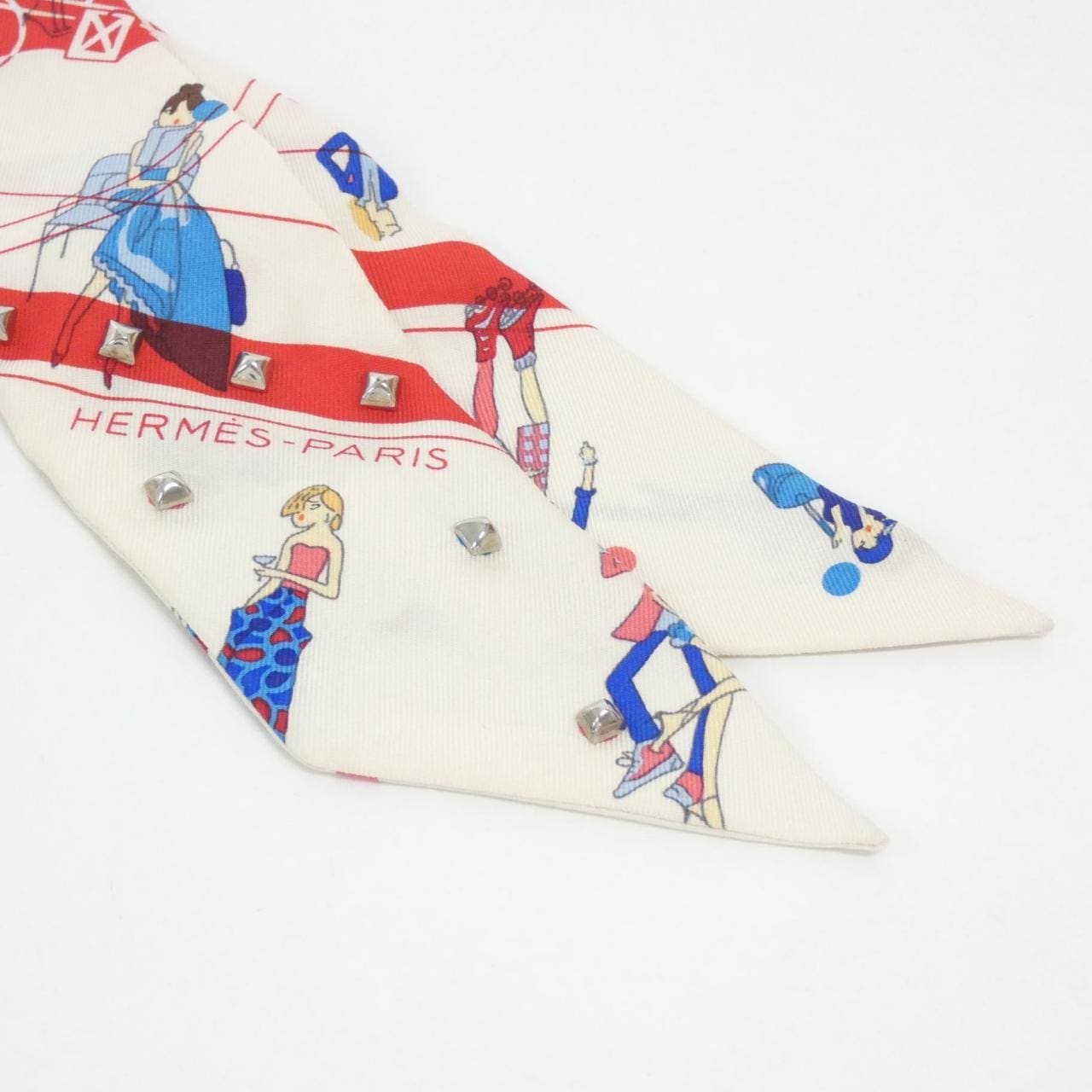エルメス EX-LIBRIS LES PARISIENNE ツイリークルーテ 853416S スカーフ