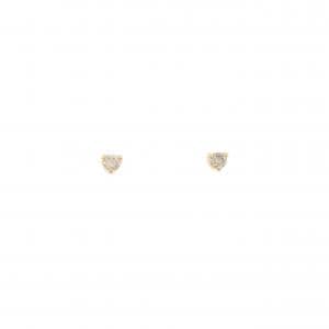 K18YG ソリティア ダイヤモンド ピアス 0.10CT