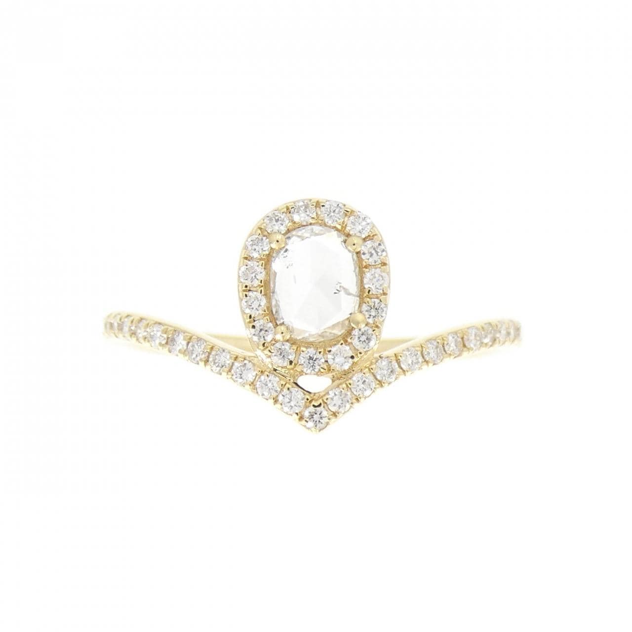 【新品】K18YG ダイヤモンド リング 0.22CT