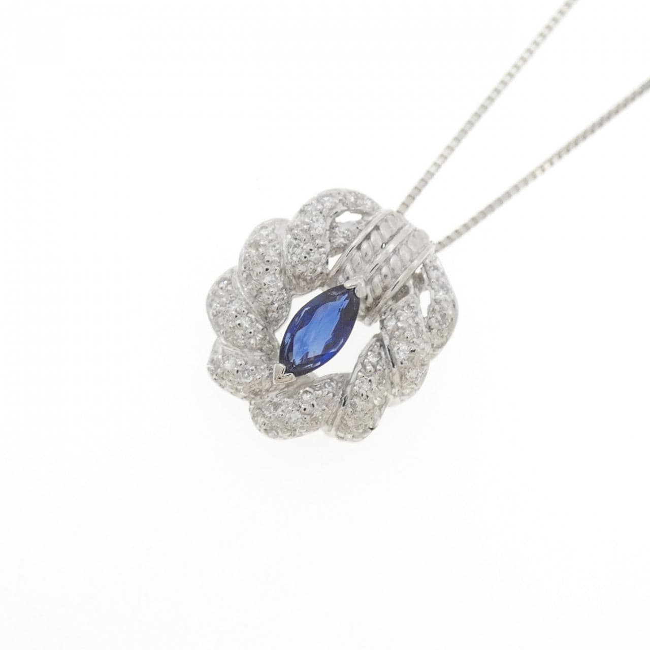 PT900/PT850 サファイヤ ネックレス 0.60CT