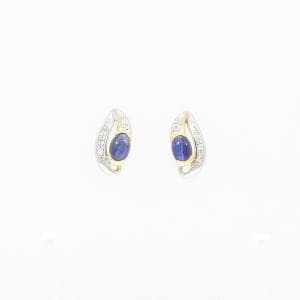 K18YG/K18WG サファイヤ ピアス 1.49CT