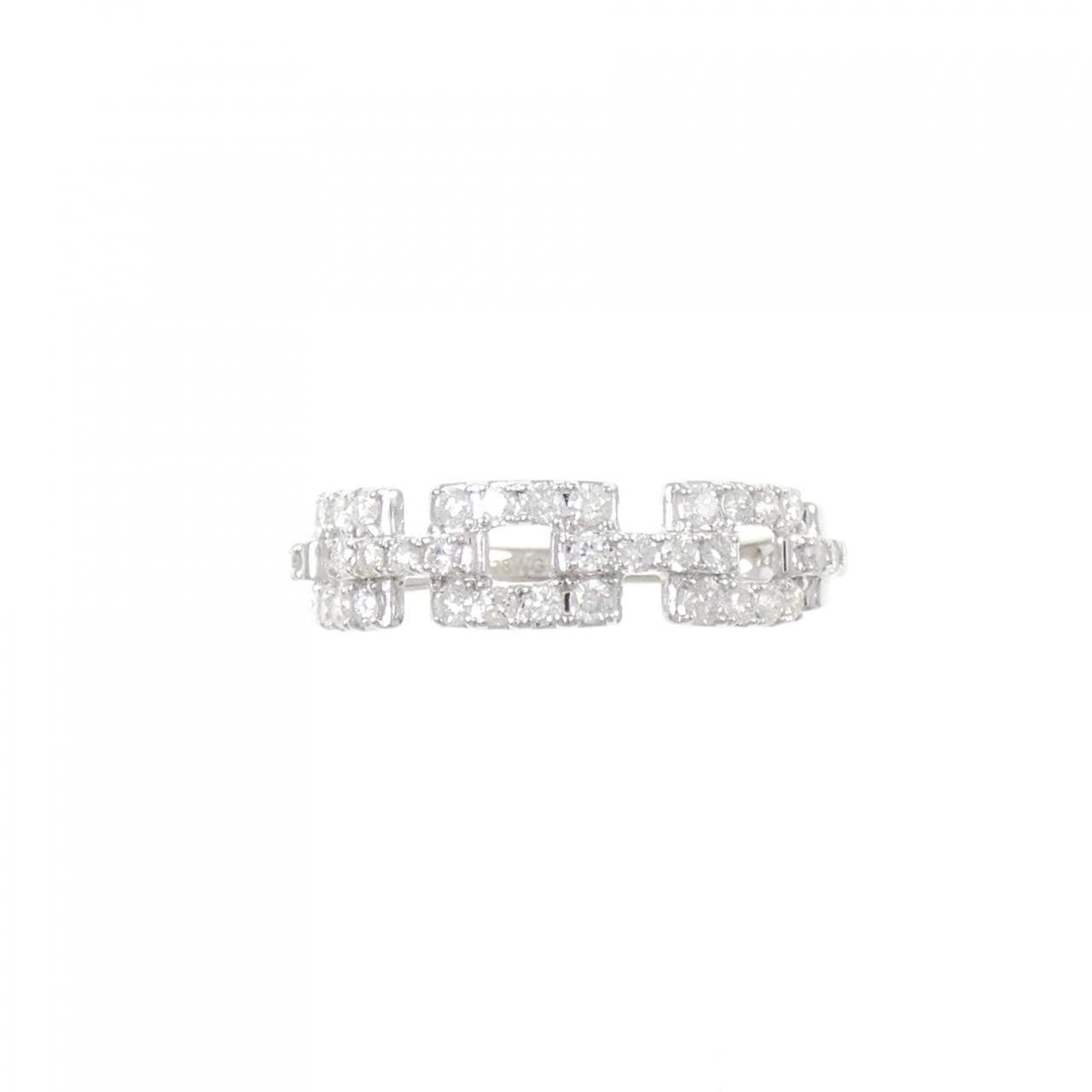 K18WG ダイヤモンド リング 0.50CT