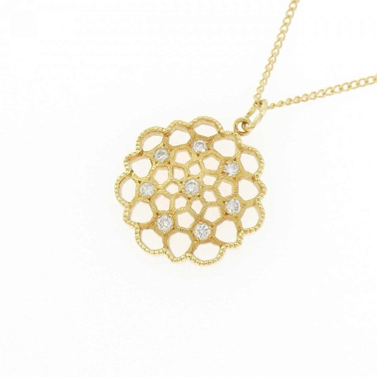 ハム レース ネックレス 0.08CT