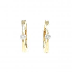 K18YG ダイヤモンド ピアス 0.10CT