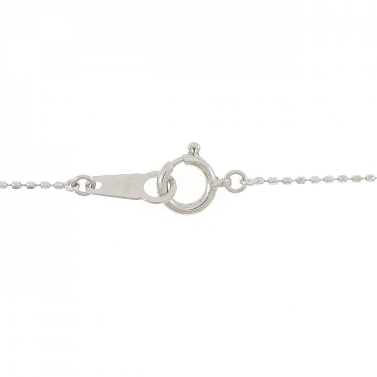 PT900/PT850 クローバー ダイヤモンド ネックレス 0.01CT