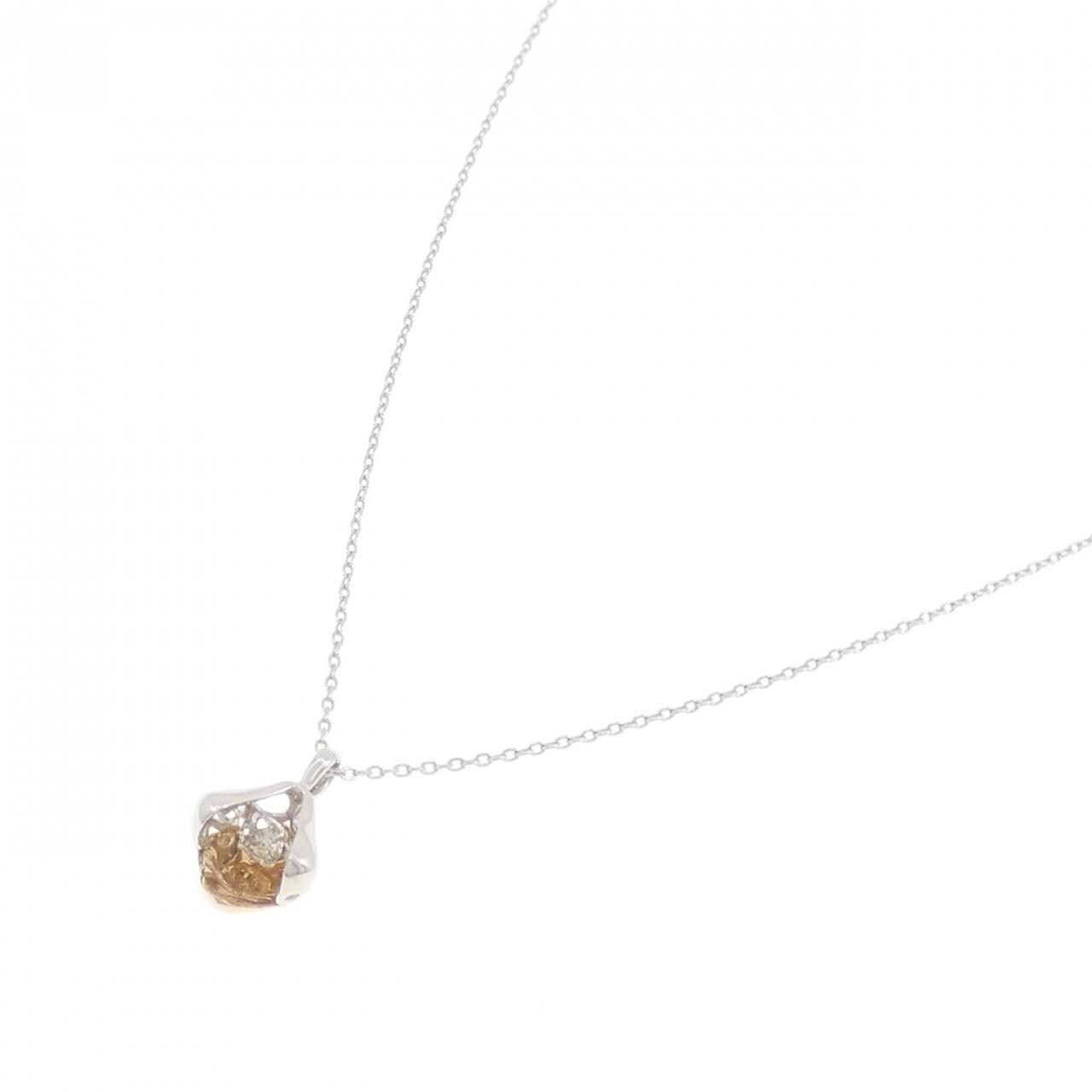 K18WG/K18PG ダイヤモンド ネックレス 0.09CT