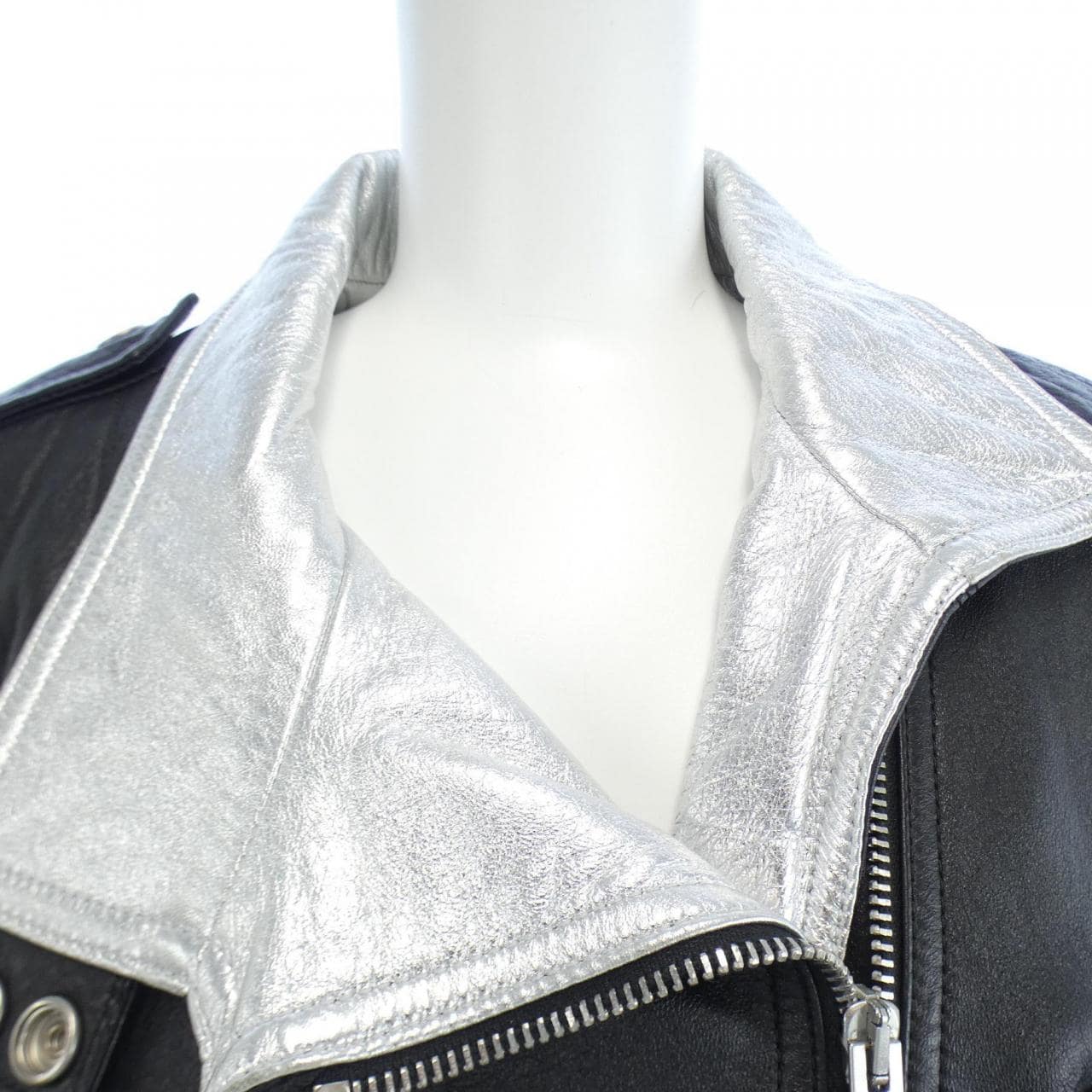SAINT LAURENT SAINT LAURENT 皮革騎士夾克