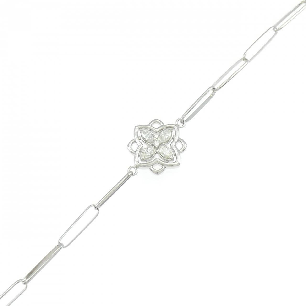 [新品] PT900 花形钻石手链 0.22CT