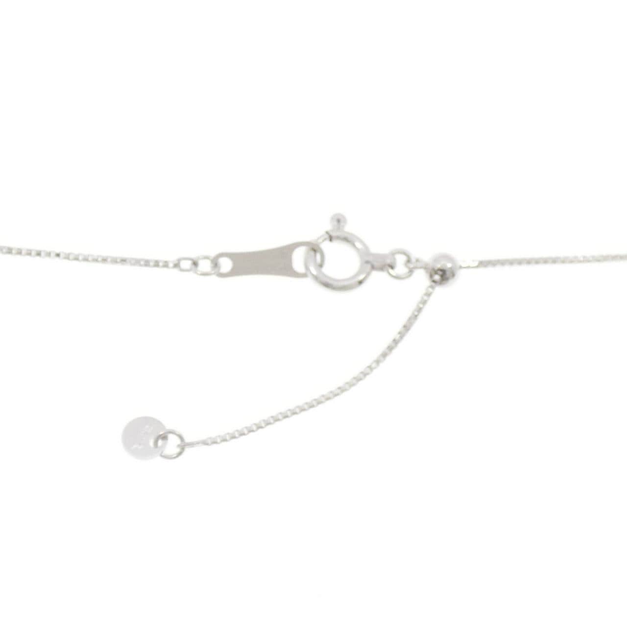 K18WG ハート ダイヤモンド ネックレス 0.20CT