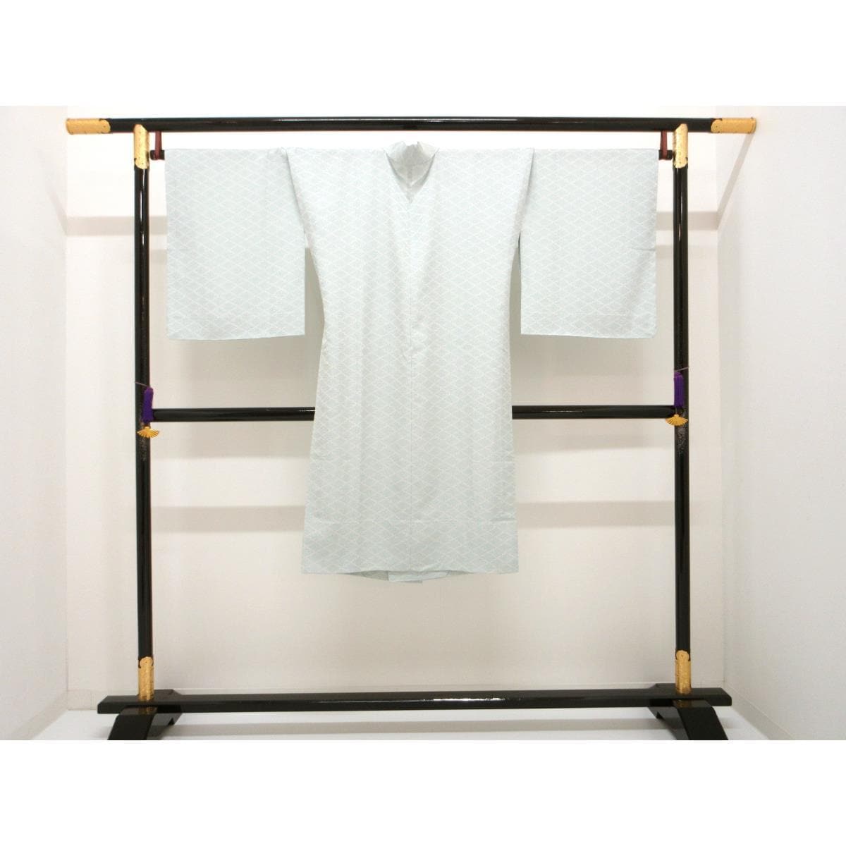 【未使用品】お洒落コート　単衣　お召織　ロング