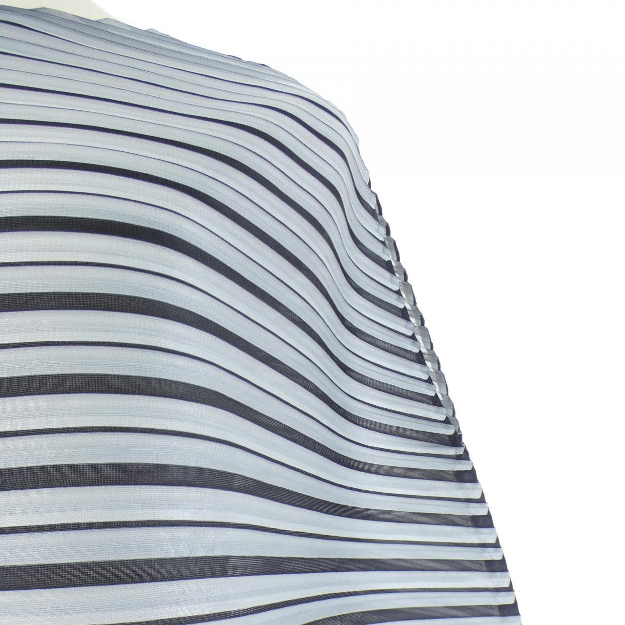 プリーツプリーズ PLEATS PLEASE 2022 サークルシルエット ボーダー PP21-JT232 7577033 トップス