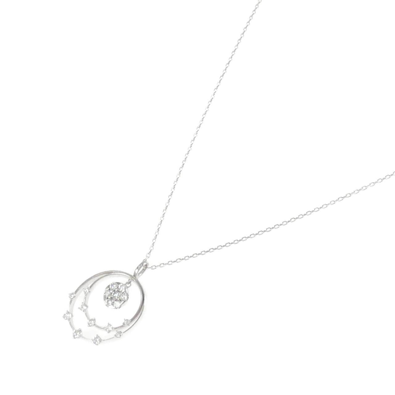 K18WG ダイヤモンド ネックレス 0.40CT