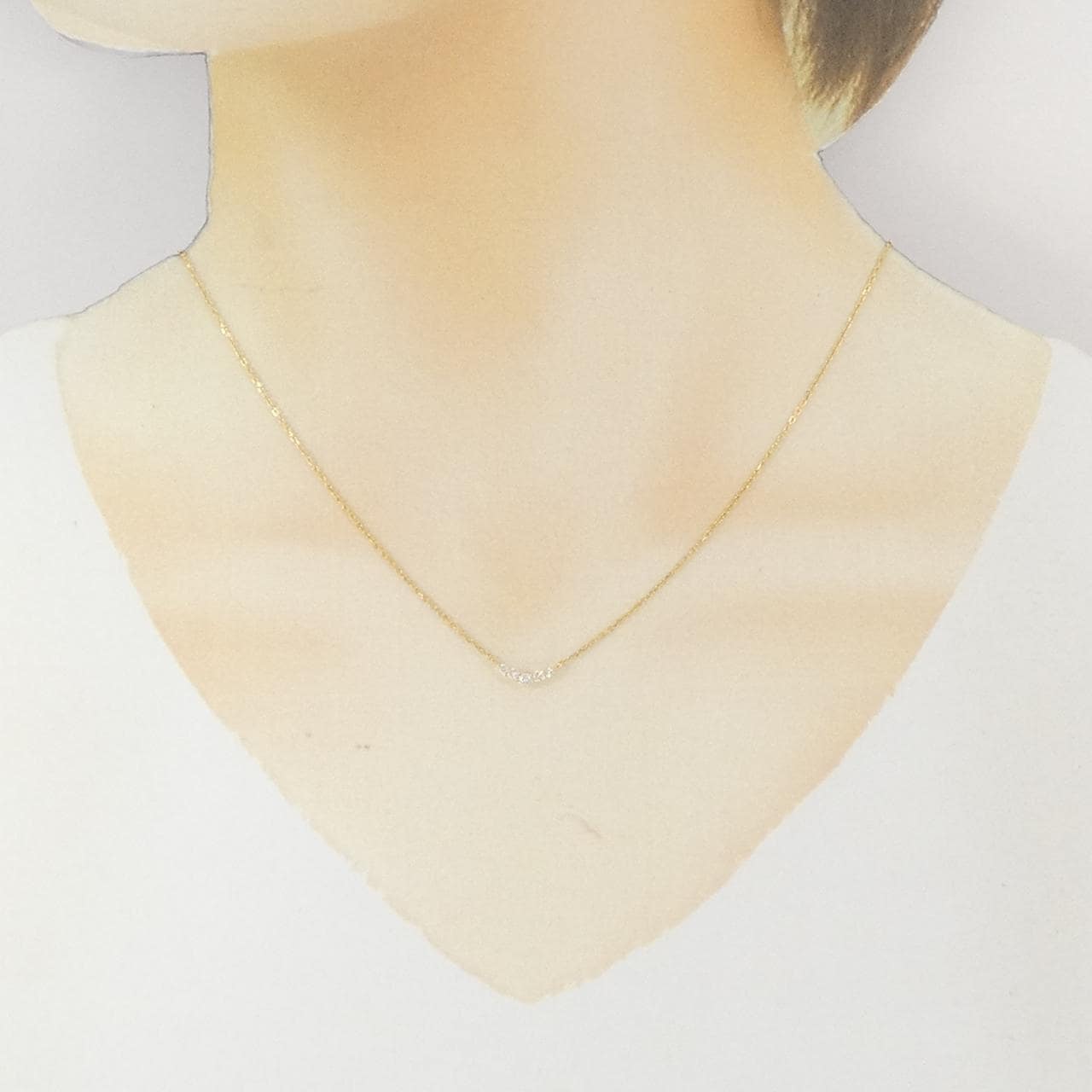 ヴァンドーム ダイヤモンド ネックレス 0.11CT