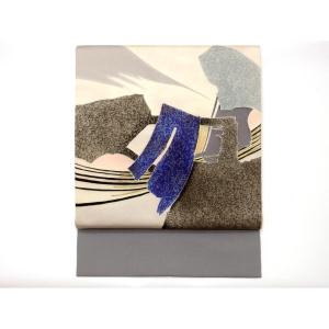 名古屋帯　染帯　友禅金彩加工