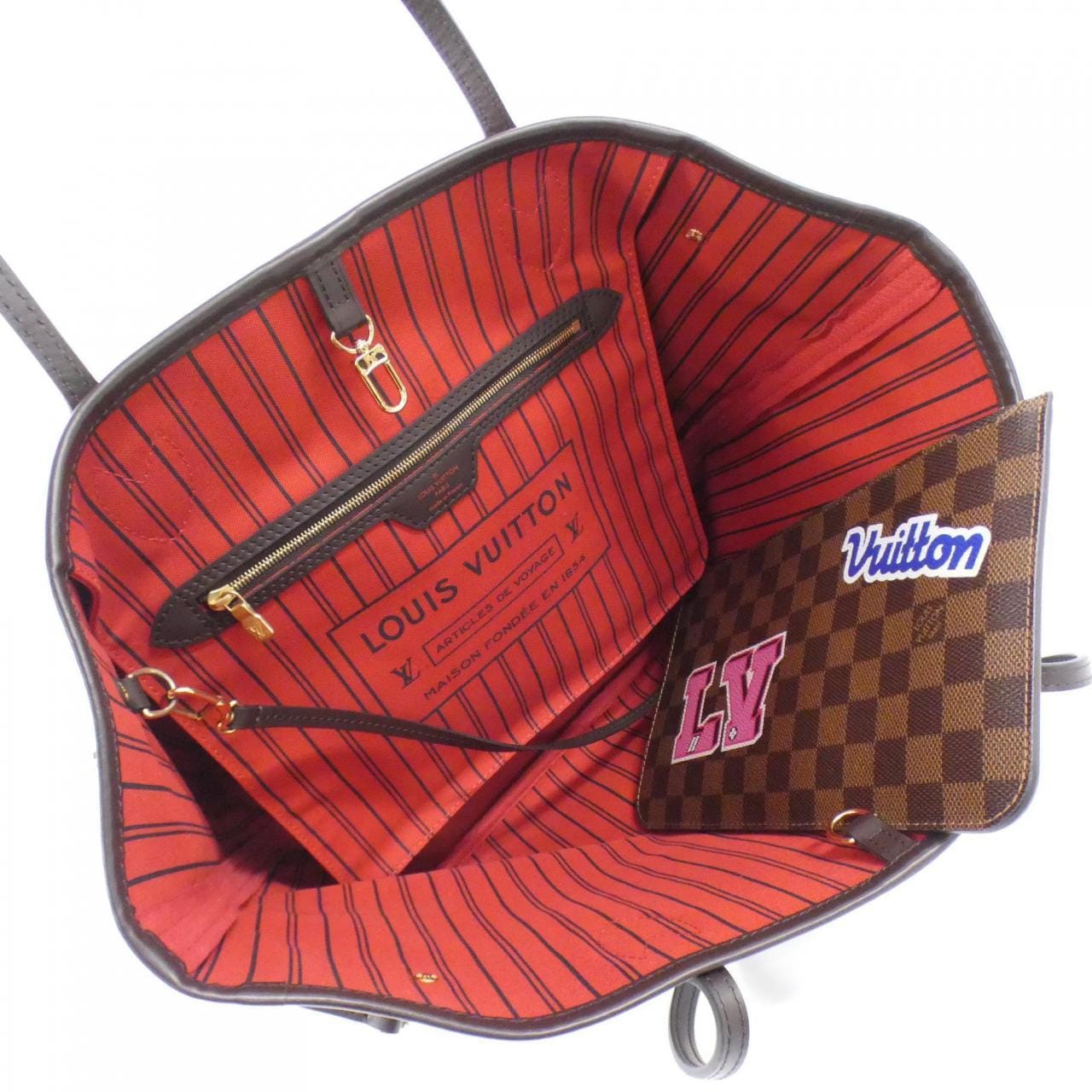 LOUIS VUITTON Damier (LV Stories) Neverfull MM N40049 Bag