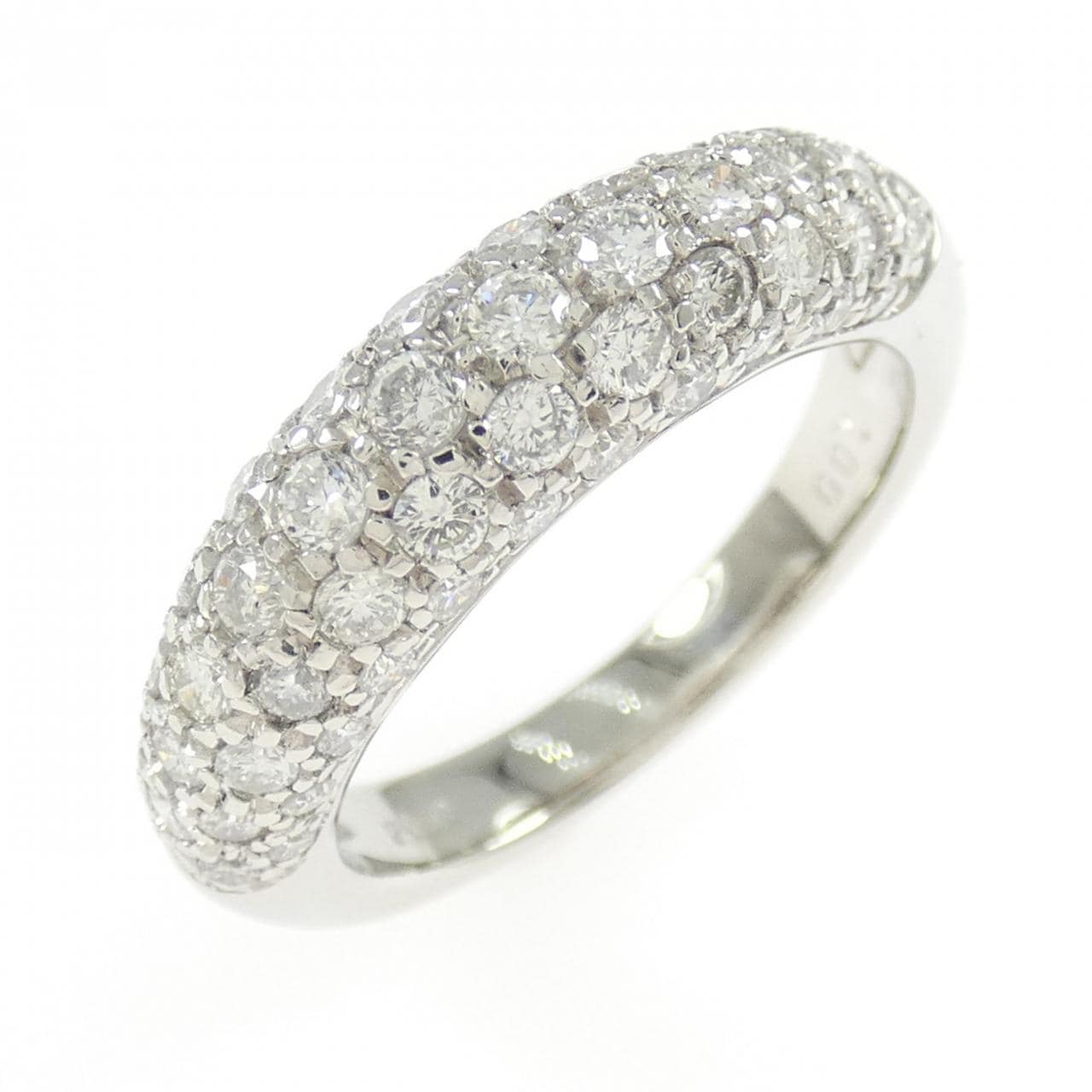 PT900 パヴェ ダイヤモンド リング 1.00CT