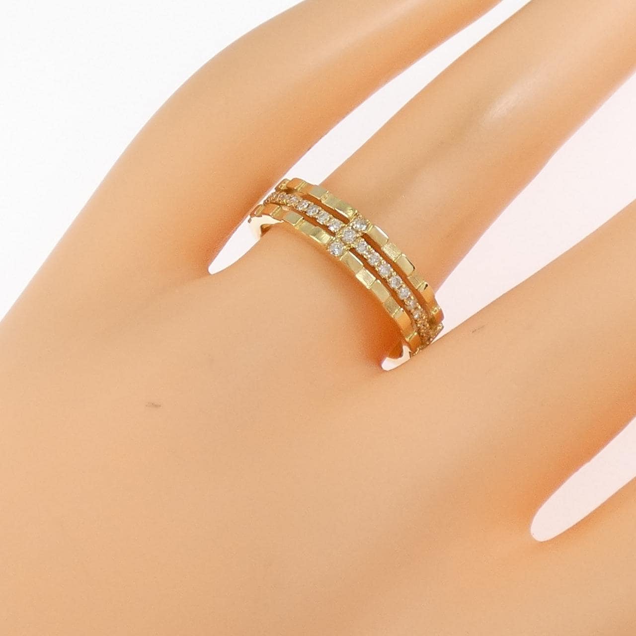 K18YG ダイヤモンド リング 0.15CT