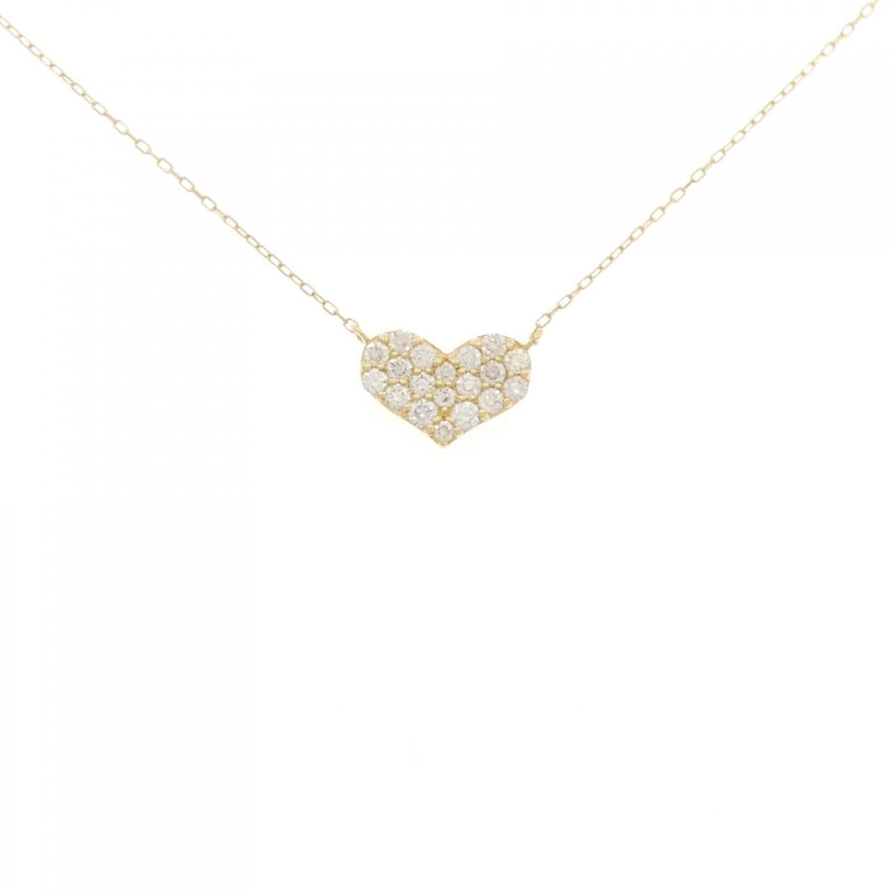 K18YG heart Diamond necklace