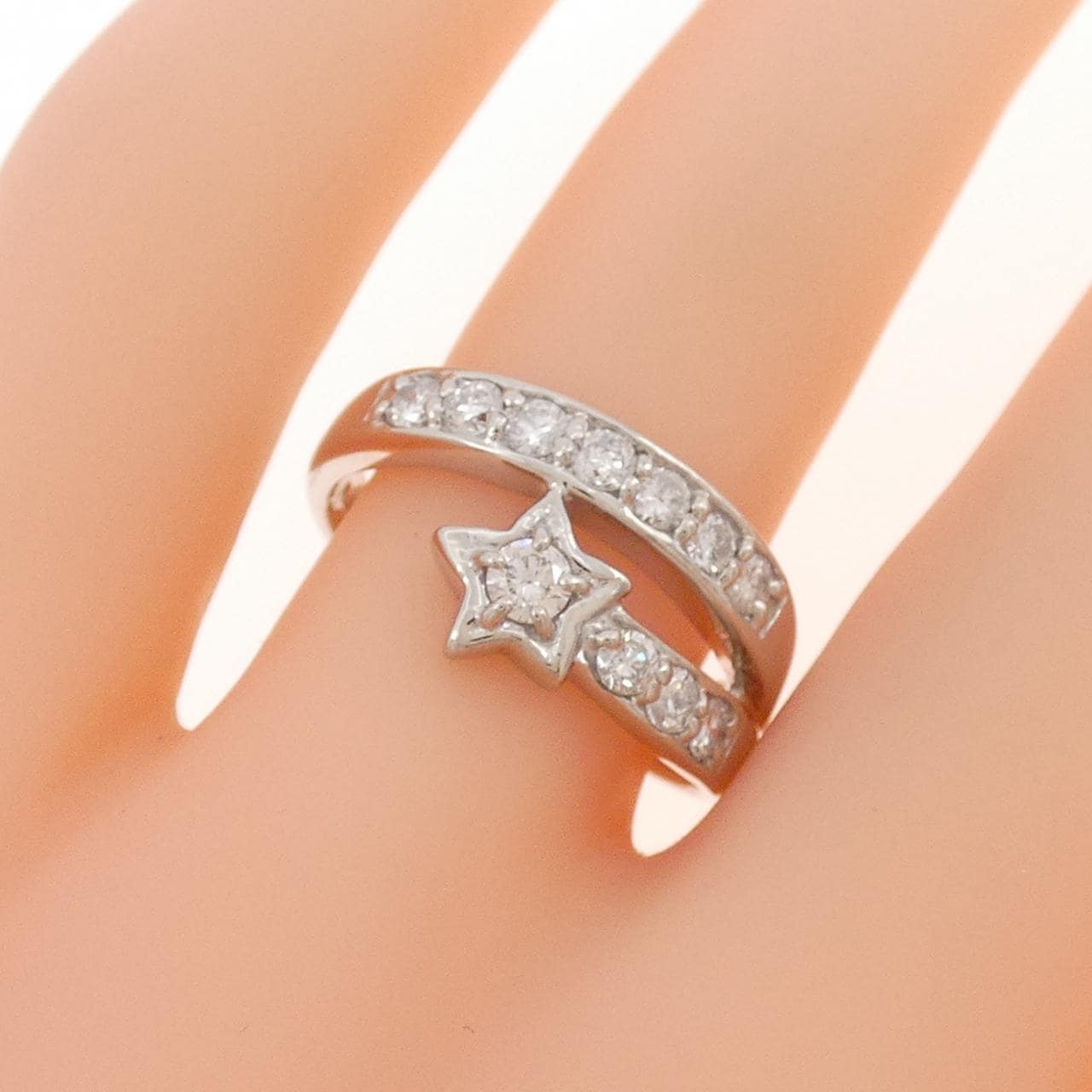 PT900 スター ダイヤモンド リング 0.49CT