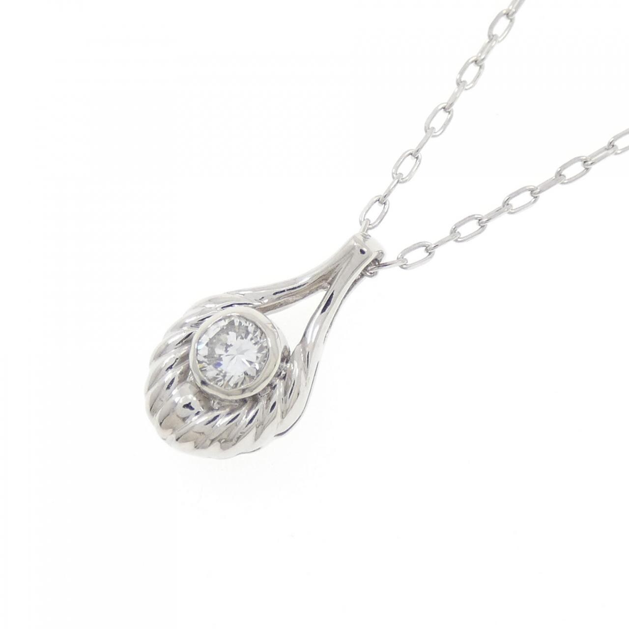 PT900/PT850 ダイヤモンド ネックレス 0.16CT