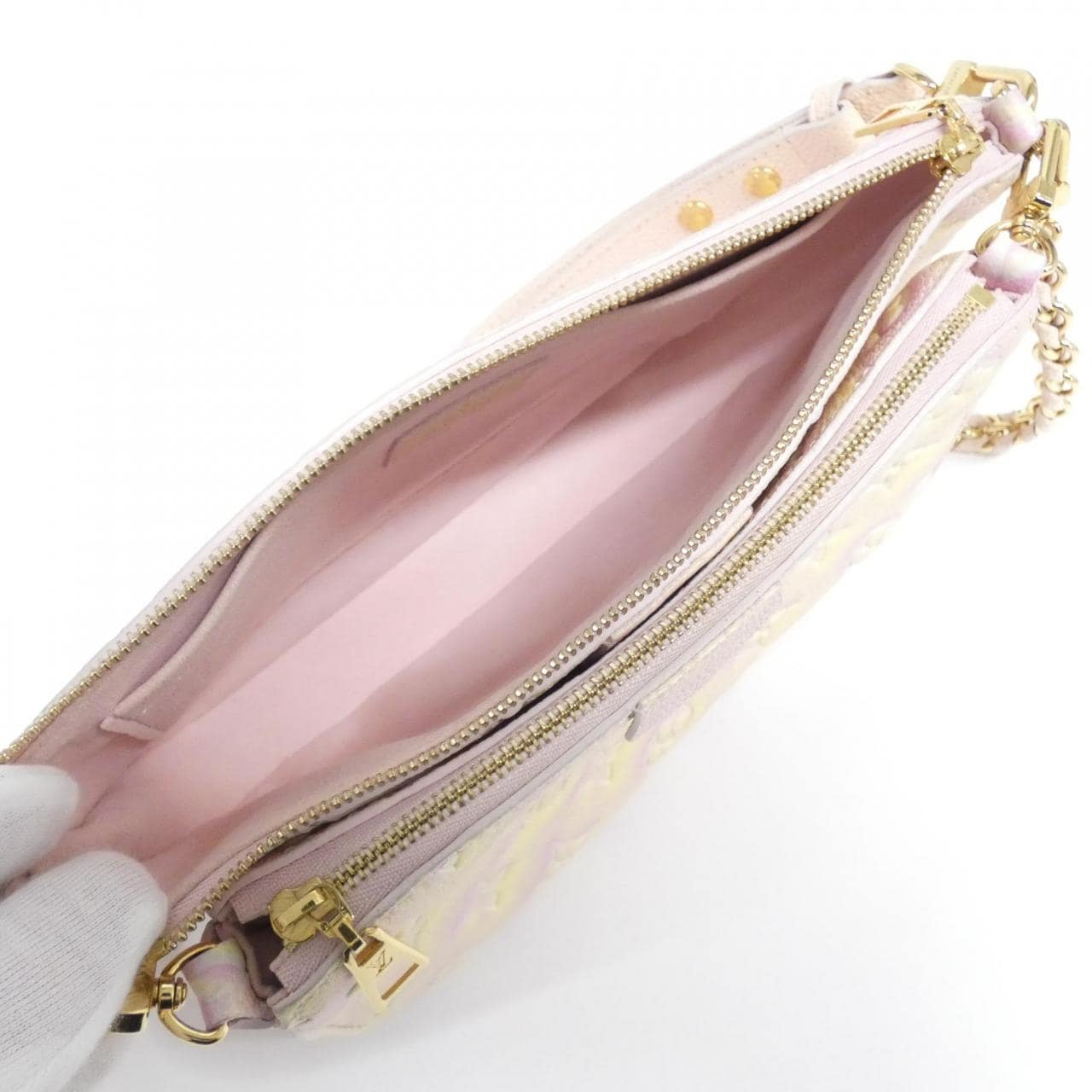 ルイヴィトン モノグラム アンプラント(サマースターダスト) ミュルティ ポシェット アクセソワール M46093 ショルダーバッグ