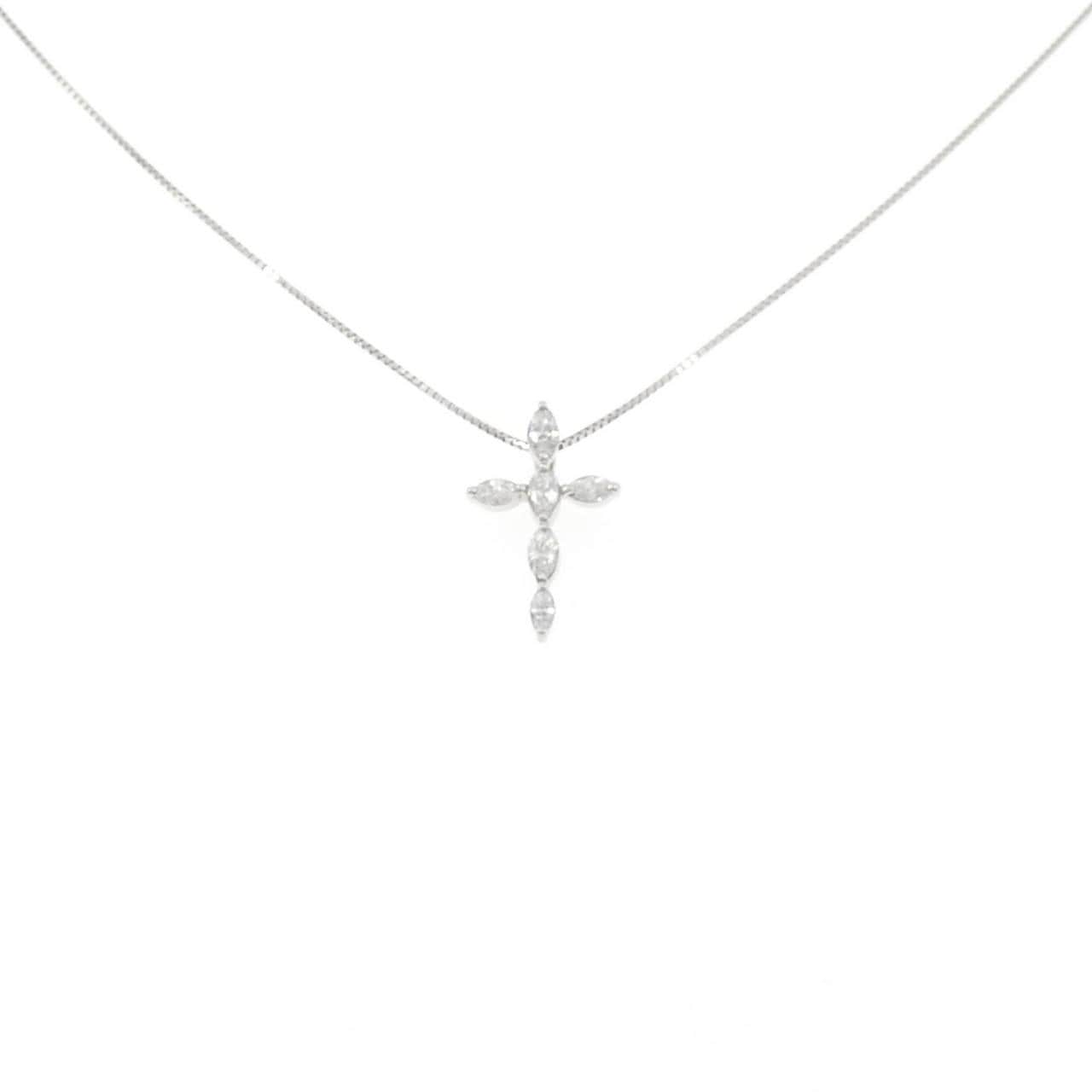 PT900/PT850 クロス ダイヤモンド ネックレス 0.422CT