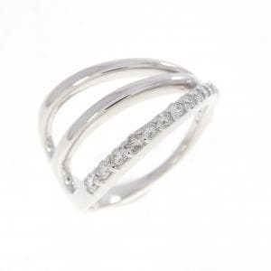 K18WG ダイヤモンド リング 0.20CT
