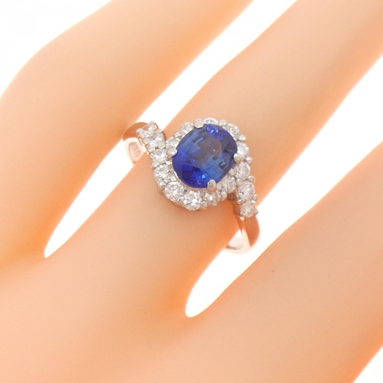 PT900 サファイヤ リング 1.24CT