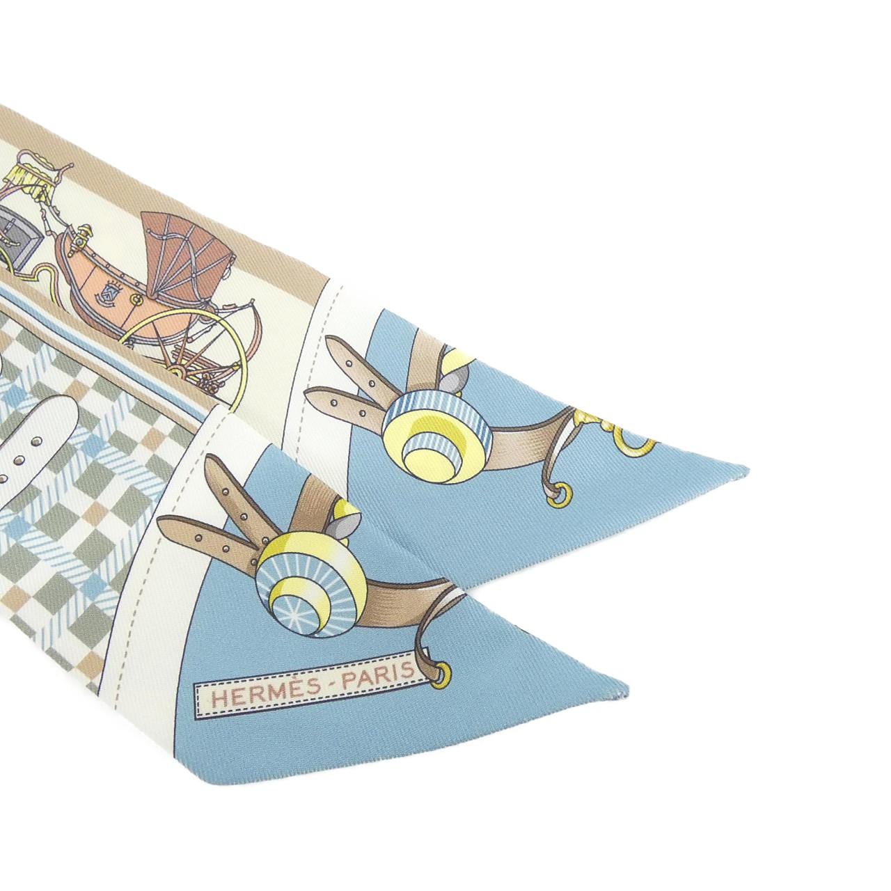 エルメス LES VOITURES NOUVELLE ツイリー 064108S スカーフ