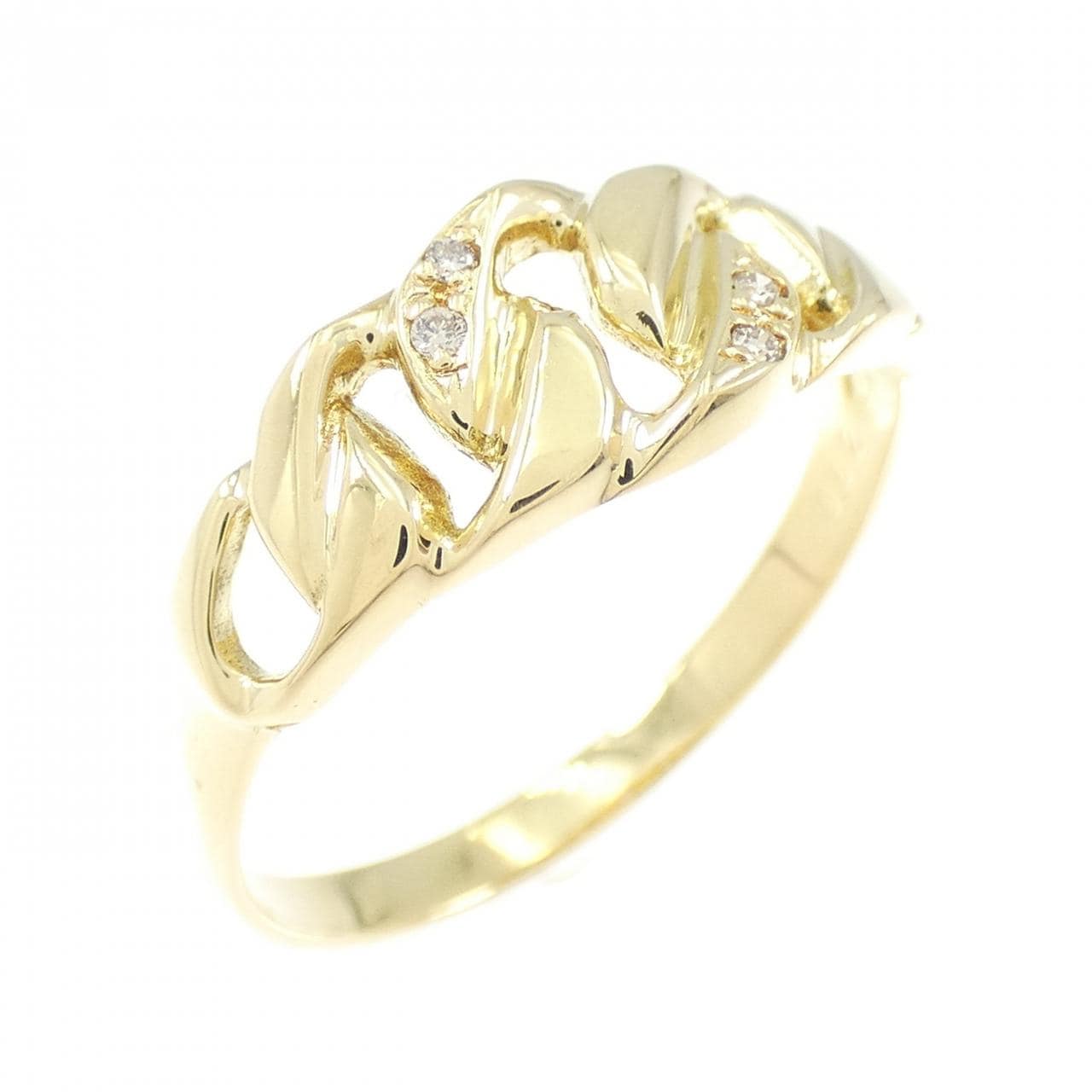 K18YG ダイヤモンド リング 0.02CT