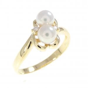 K18YG アコヤパール リング