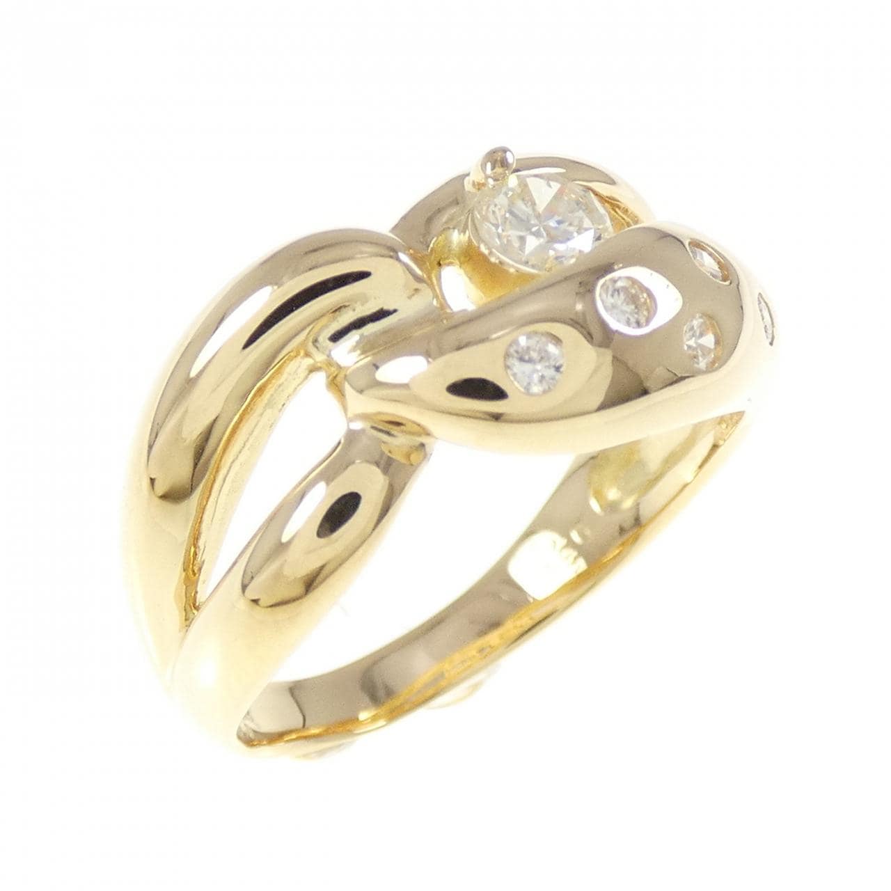 K18YG ダイヤモンド リング 0.30CT