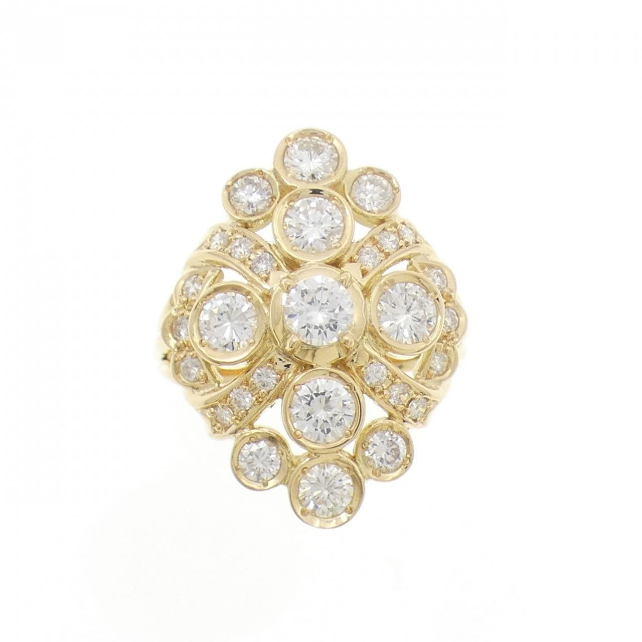 K18YG ダイヤモンド リング 1.57CT