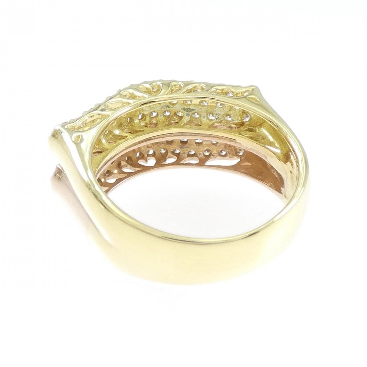 K18YG/K18PG ダイヤモンド リング 0.69CT