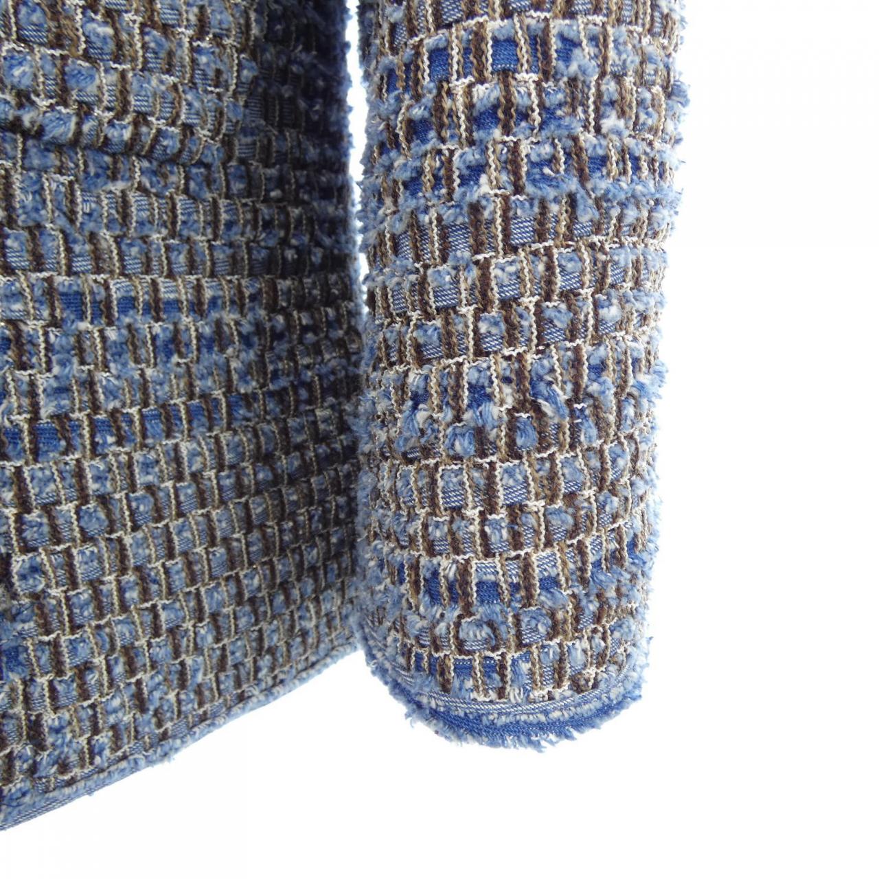 【ヴィンテージ】シャネル CHANEL P21052V12411 03P ノーカラージャケット