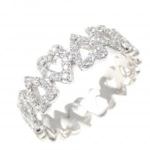 K18WG ハート ダイヤモンド リング 1.00CT