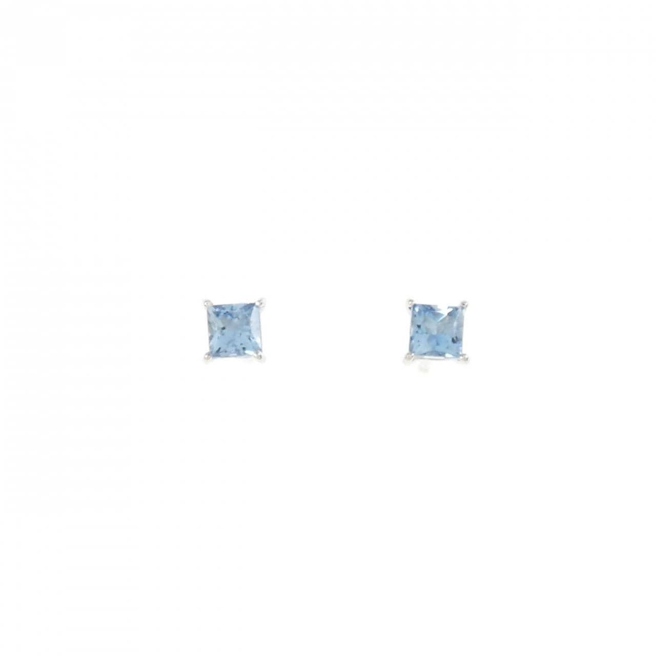 K10WG海藍寶耳環